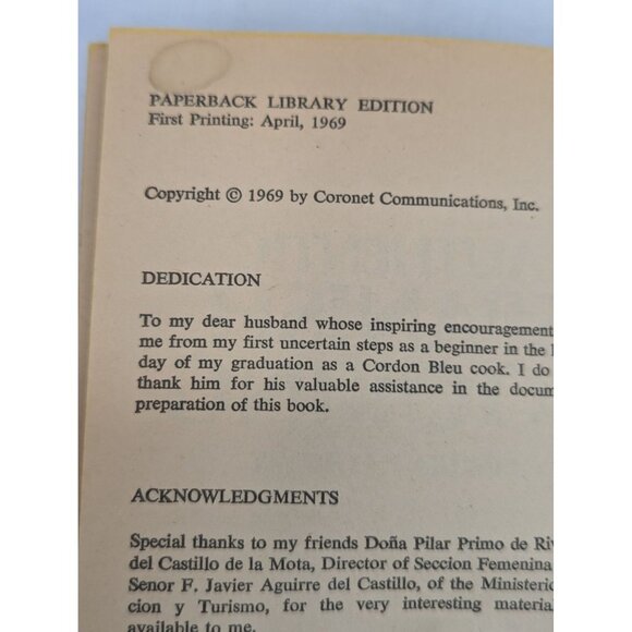 Authentic Spanish Cooking Paperback Cookbook by Maruja Hatheway 1969 - Picture 5 of 6